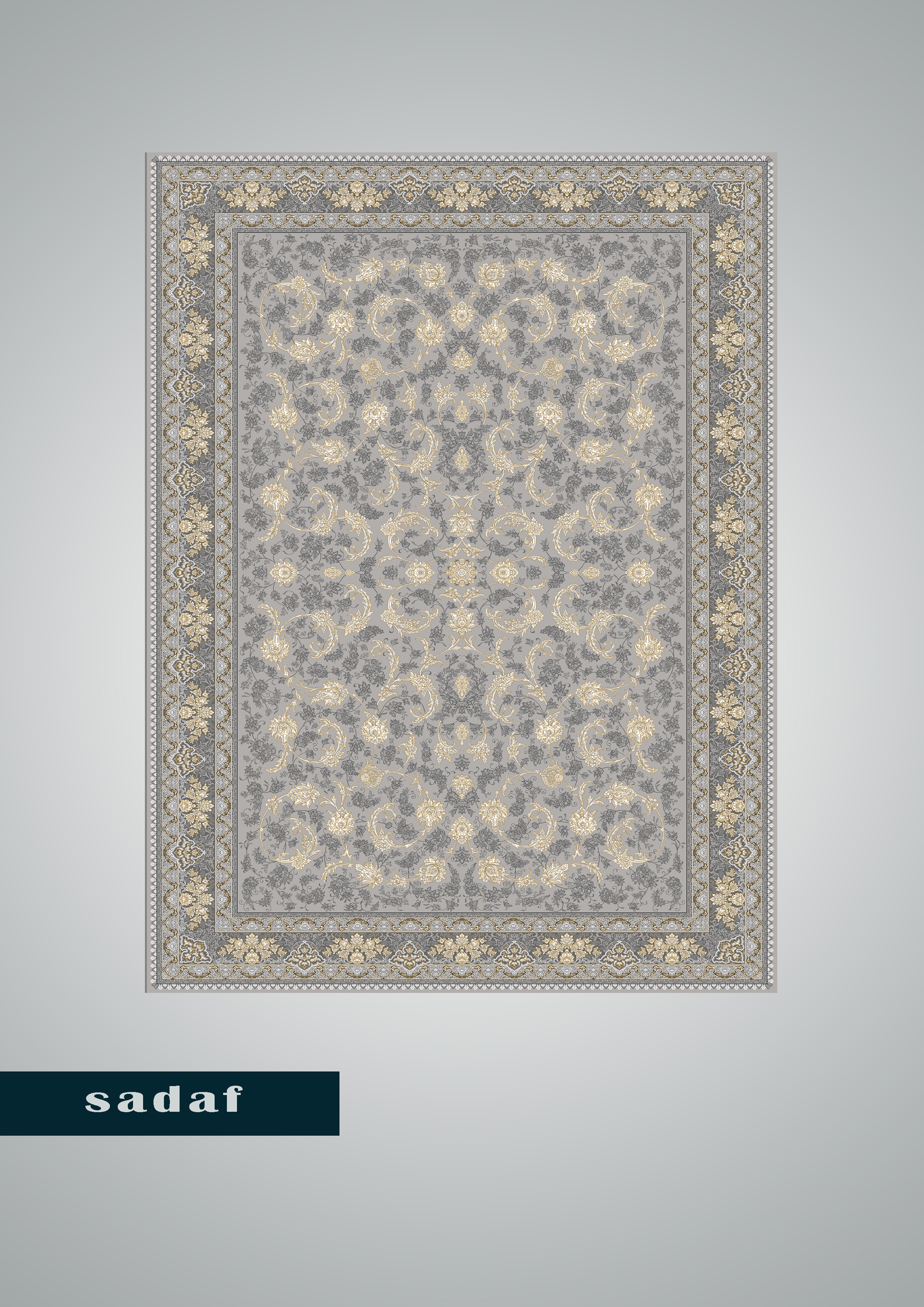 فرش 700 شانه طرح صدف 